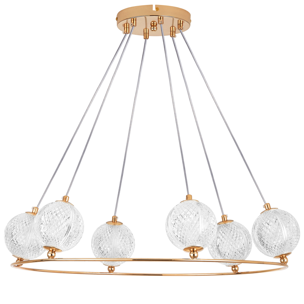 737063 Люстра ACRILE G9 6х6W(led) G9 ЗОЛОТО