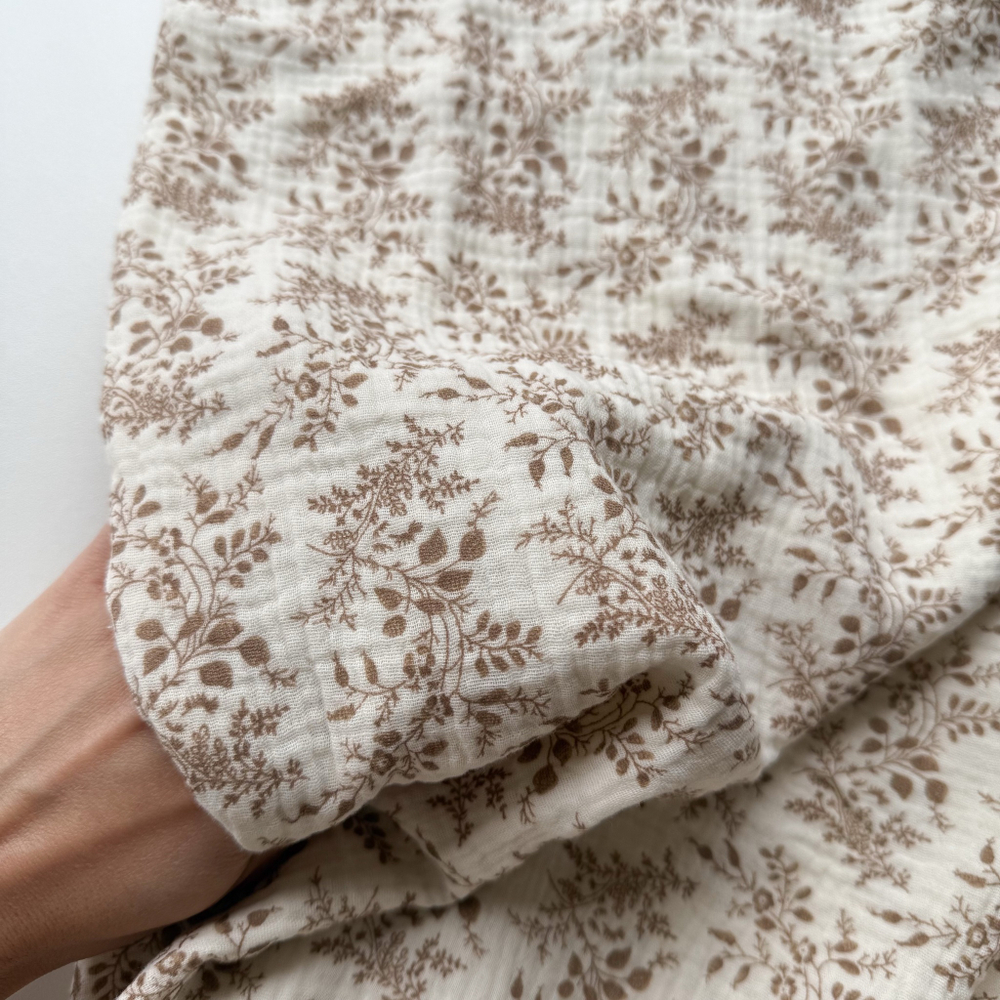 Муслин Коричневые веточки