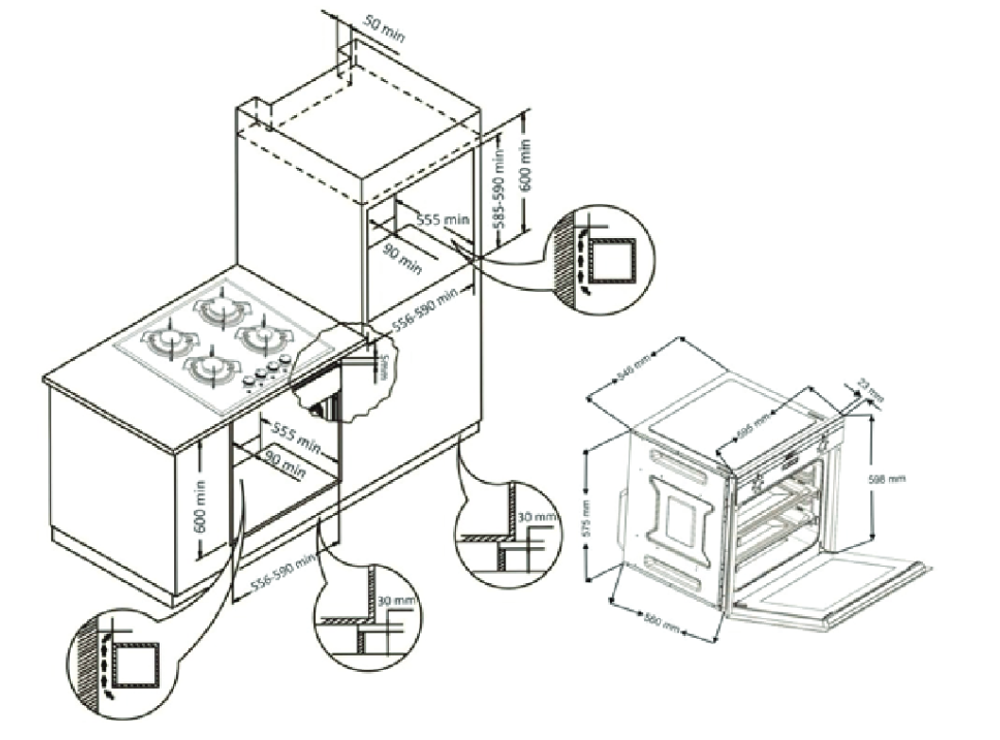 Электрический духовой шкаф "Oasis" D-MMR (V) Турция