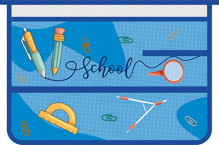 Папка д/труда А4 (325*230*100) 1отд. молния сверху, пластик "Школа"