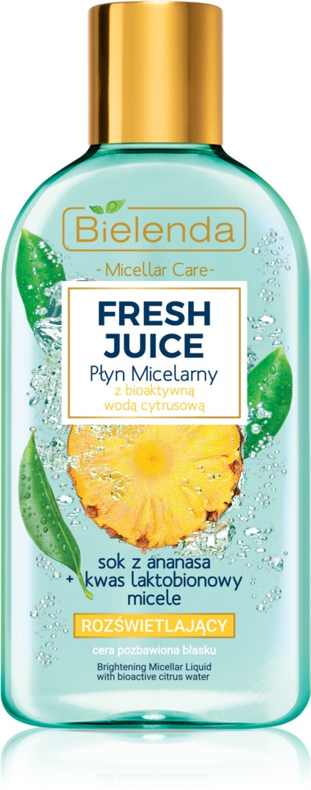 Bielenda Fresh Juice Pineapple - мицеллярная вода с осветляющим эффектом /   500  ml  / GTIN 5902169034016