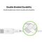 Кабель Belkin Boost Charge Braided USB-C - USB-C, 2 м, нейлон, белый (CAB014bt2MWH)