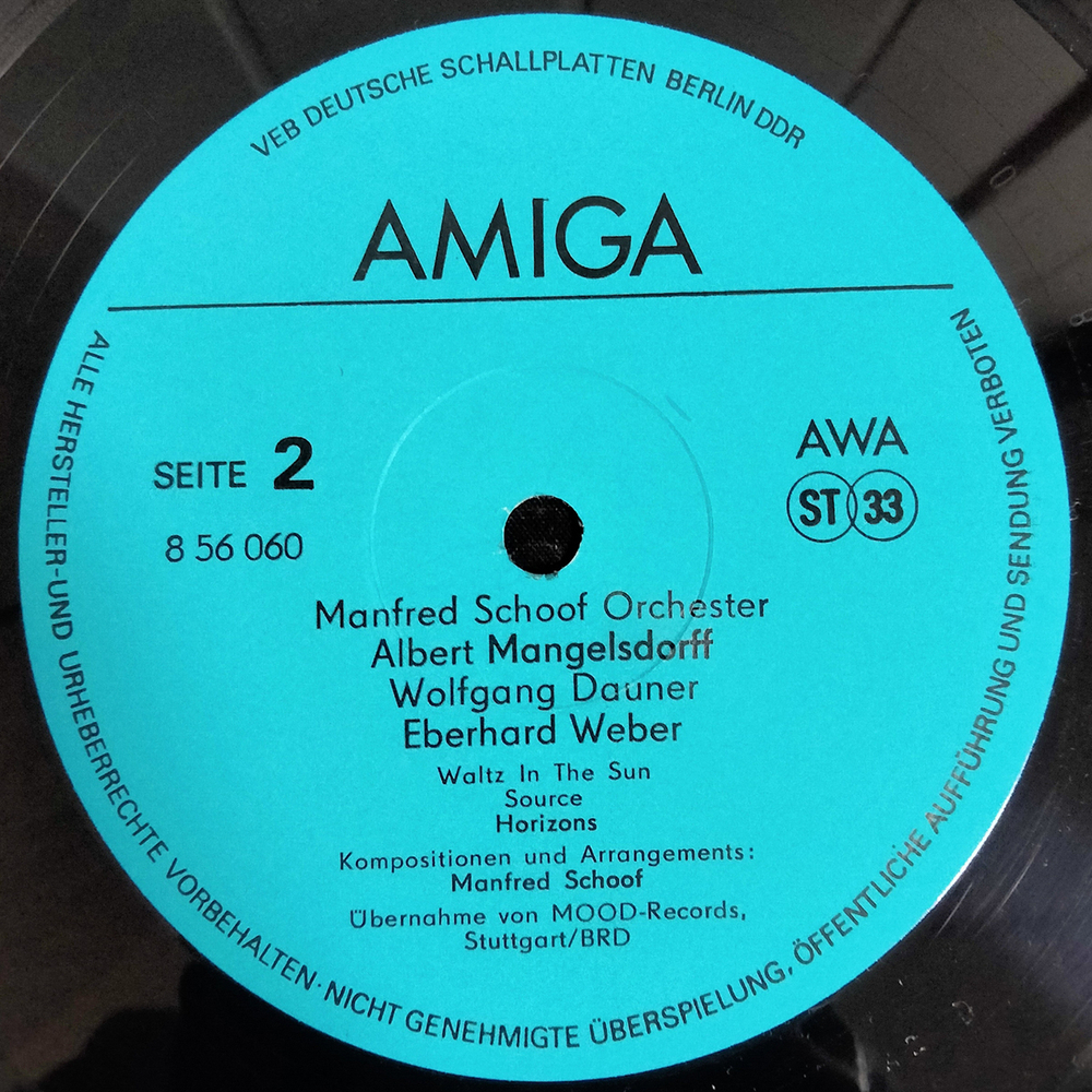 Manfred Schoof Orchester / Albert Mangelsdorff, Wolfgang Dauner, Eberhard Weber (LP)