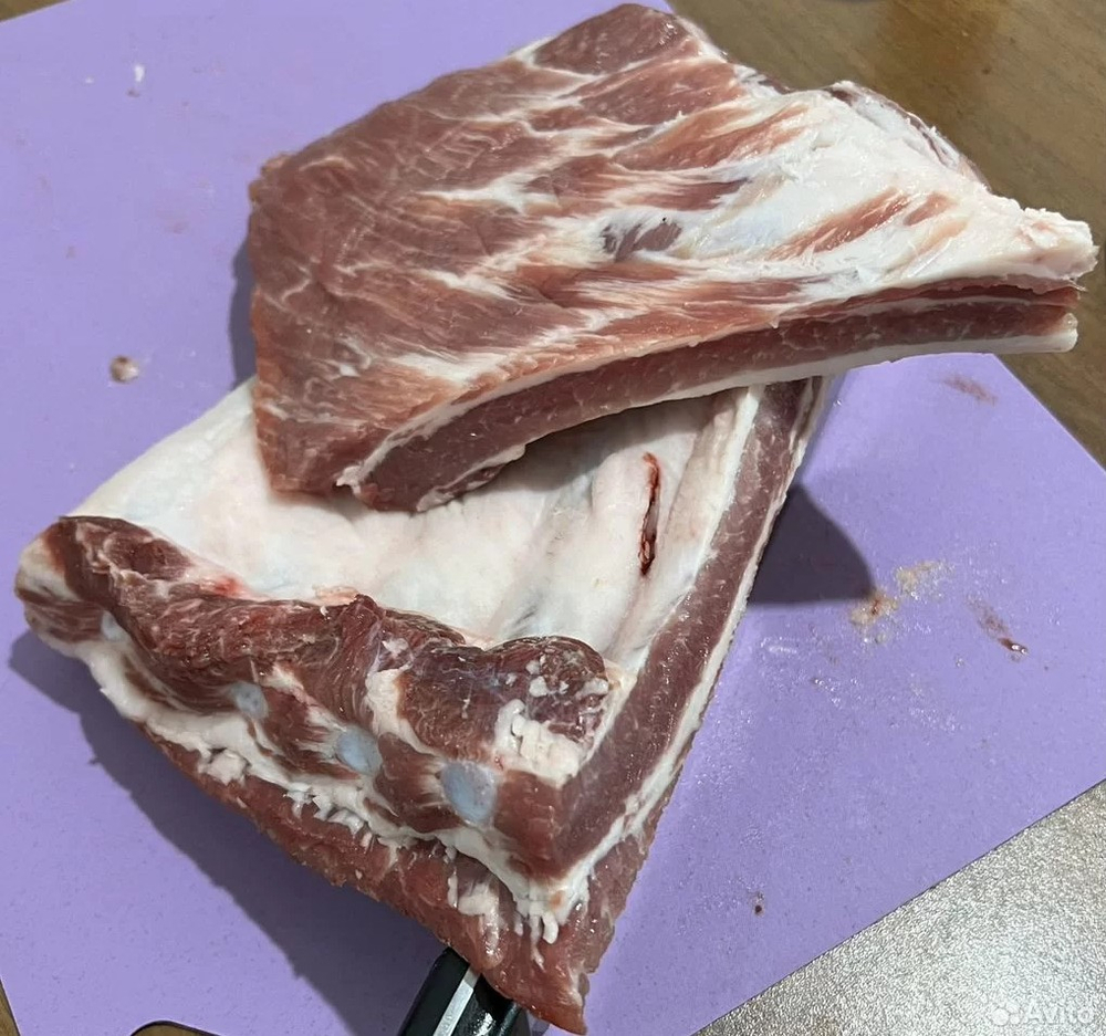 Рёбра свиные домашние замороженные