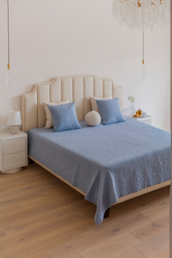 Покрывало 240x260 Luxberry Japandy голубое