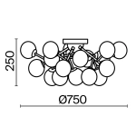 Потолочная люстра Maytoni DALLAS MOD545PL-20CH