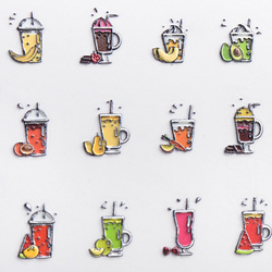 Irisk 3Д-Стикер на клеевой основе