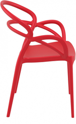 Кресло пластиковое Siesta Contract Mila, красный