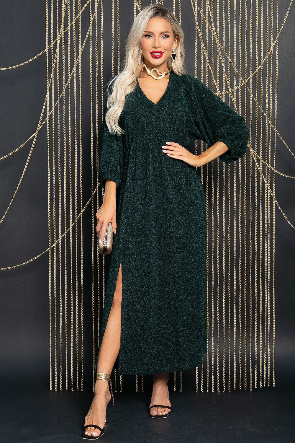 Платье Неповторимая (зеленое) П11786 LT Collection (Акция)