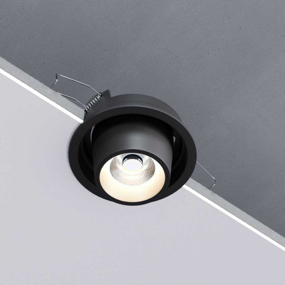 Встраиваемый светодиодный светильник Elektrostandard Conner 25086/LED 8W 4000K черный a063992
