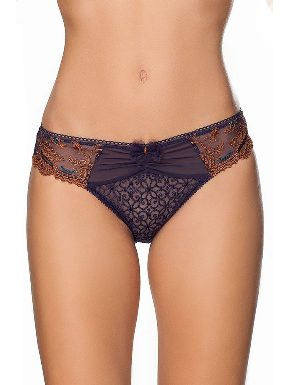 Трусы-слипы Pompadour с изящной вышивкой (Размер: 50) (Цвет: черный)