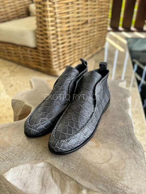 Лоферы Loro Piana из кожи крокодила SH-192