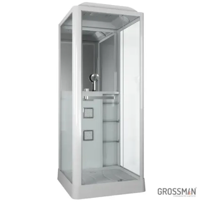 Душевая кабина Grossman Alba GR121 (90x90x225) дверь распашная,3 места