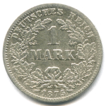 1 марка 1875 (G) Германия F-VF