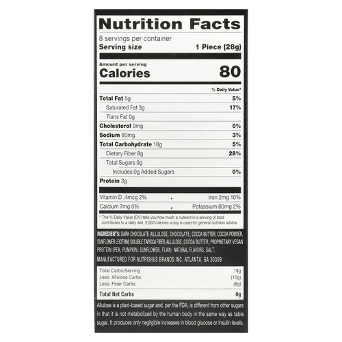 RxSugar, Swealthy Snax ™, батончики с карамелью, 8 пакетиков по 28 г (1 унция)