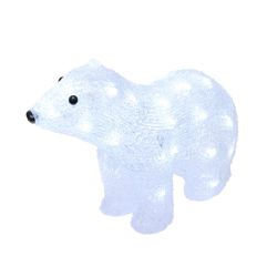 ULD-M3125-040-STA WHITE IP20 WHITE BEAR-4 Фигура светодиодная Белый медведь-4. 32x25см. 40 светодиодов. Белый свет. Провод прозрачный. TM Uniel