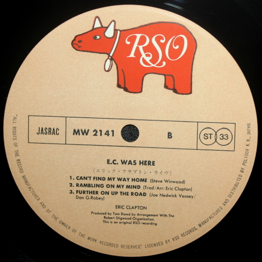 Eric Clapton / E.C. Was Here (LP)