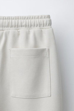 ZARA КОМПЛЕКТ ИЗ ТОЛСТОВКИ И ДЖОГГЕРОВ ИЗ ТКАНИ ИНТЕРЛОК, ЦВЕТ ЛЬДА