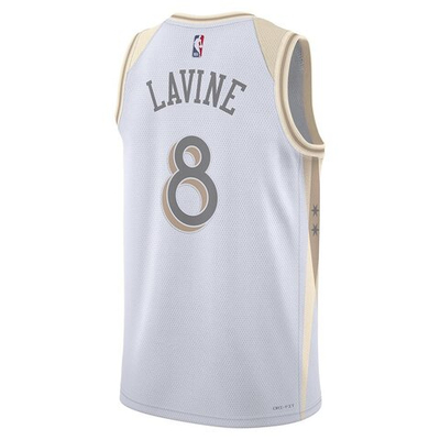 Баскетбольная джерси Nike NBA 2024/25 City Edition Swingman Chicago Bulls Zach LaVine White Jersey