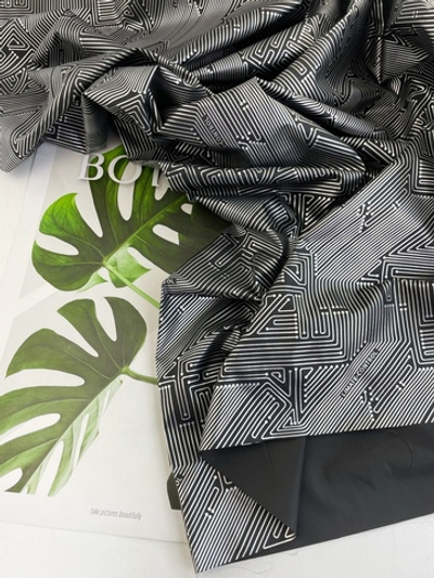 СХЕМА СЕРЕБРО - Графеновый фольгированный подклад (1227)