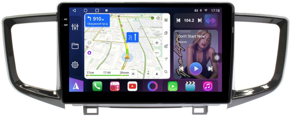 Магнитола для Honda Pilot 3 2015-2023 - FarCar 1249M монитор 10.36" QLED на Android 14, TS18, CarPlay, 4G SIM-слот