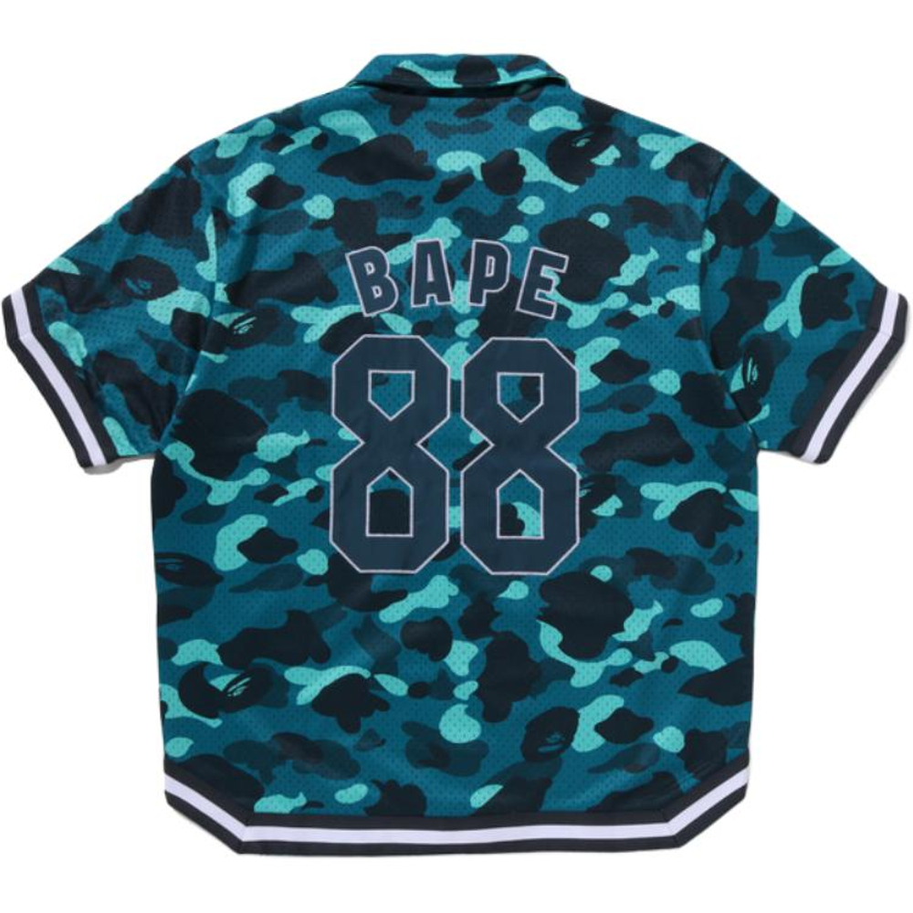 A Bathing Ape Bathing Ape Shirts Button Moderate Polyester Regular Straight Fit Summer 0zxsrm314321q