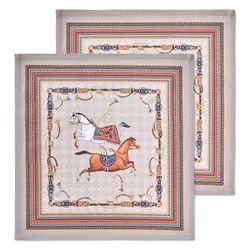 НАБОР САЛФЕТОК 2 ШТ "PASSAGE",40Х40СМ, 100% ХЛОПОК, КАПУЧИНО,ТВИЛ