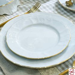 Набор тарелок Bernadotte Белый узор 19 см(6 шт)