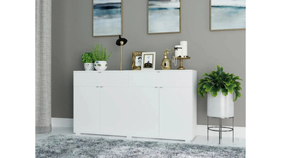 Комод Вихалс-1 Белый Фасадный 0101 141*38*79 см, Белый   Фиеста