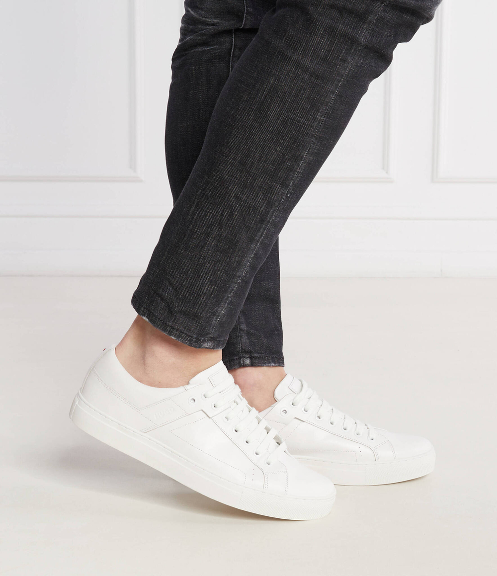 Кожаные кроссовки futurism_tenn_lt _n HUGO - белый(50498336)