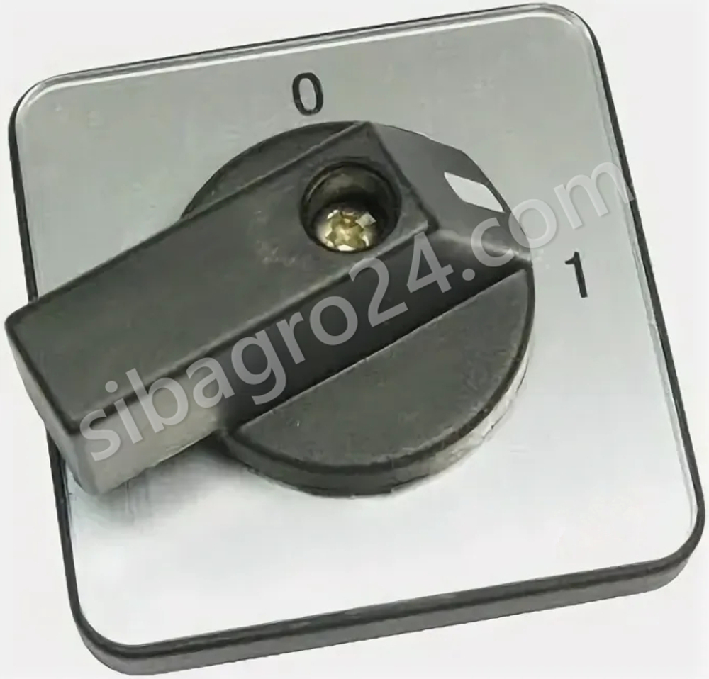 Ручка переключателя ПЭП, черная ручка 48Х48 ''R''