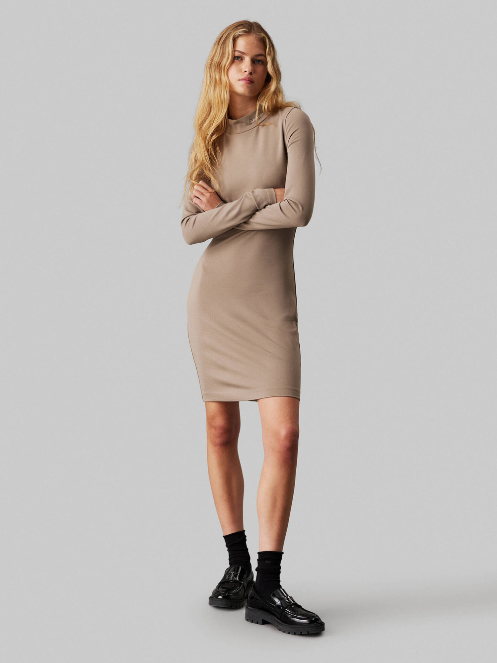 Платье MILANO CALVIN KLEIN JEANS - бежевый(J20J225395)