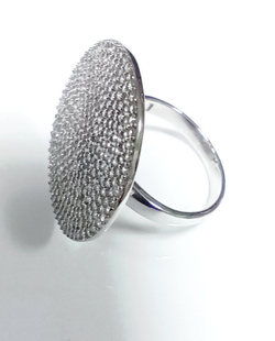 Кольцо ювелирное "Эстерелла", серебро 925*, родированное, фианит/Ф