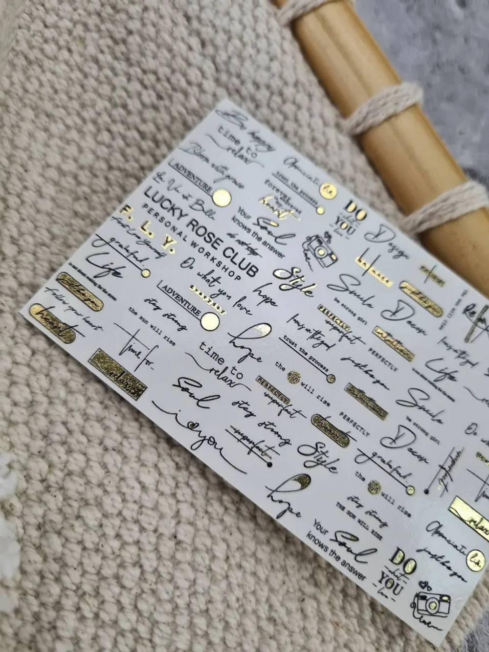 Lucky Rose Слайдеры наклейки для ногтей Foil 112
