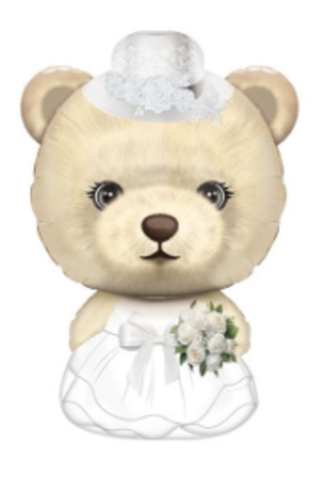 К Фигура медвежонок невеста 63*40 см.