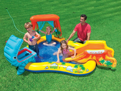 Игровой центр с бассейном и горкой 241 х 191 х 109 см.