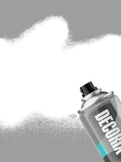 Грунт для пластика аэрозольный белый матовый DECORIX - грунтовка для пластика в баллончике 520 мл