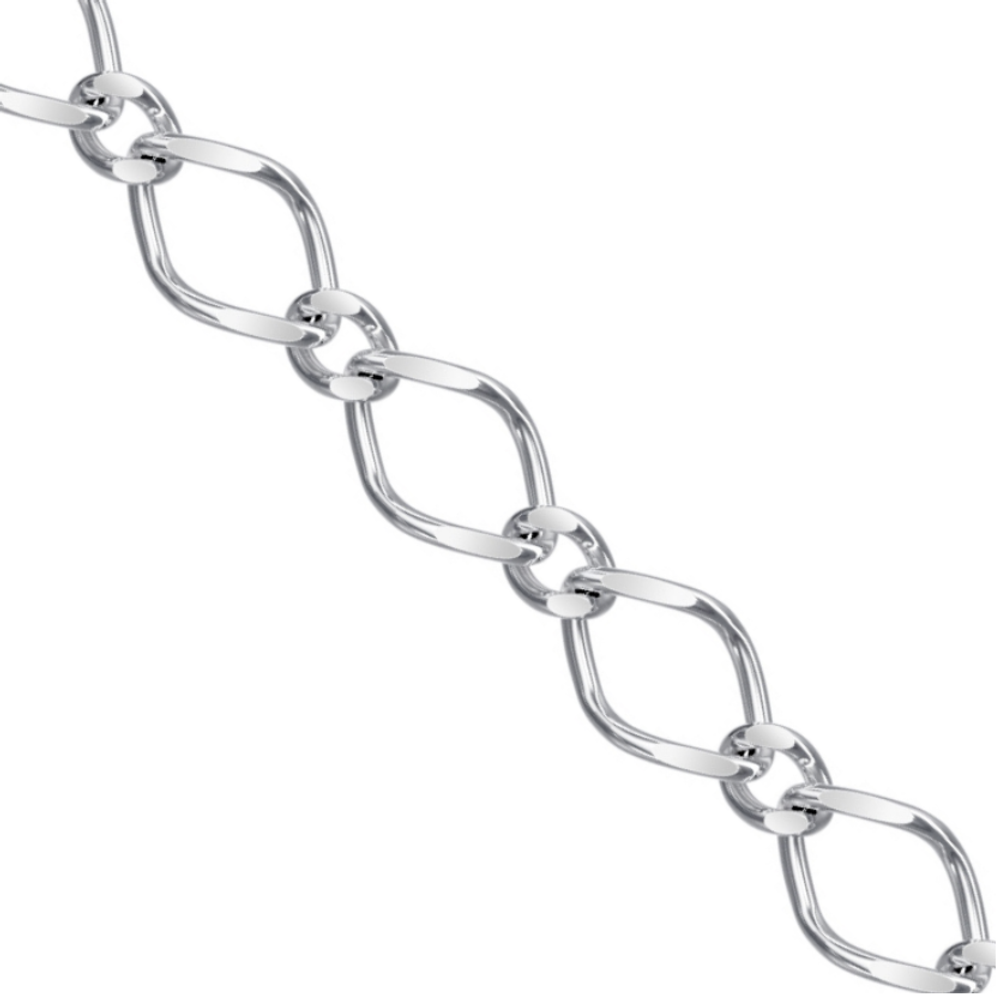 Цепь “Нонна одинарная с алмазной гранью”