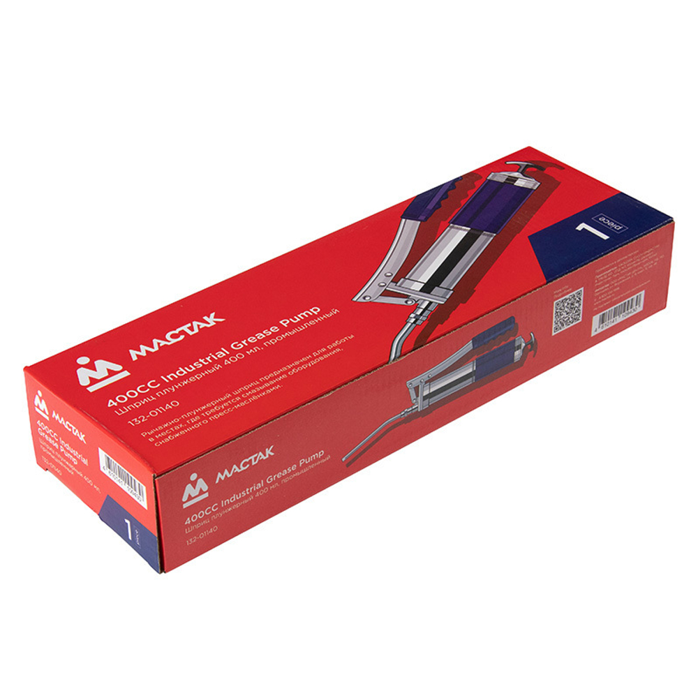 МАСТАК (132-01140) Шприц плунжерный 400 мл, промышленный