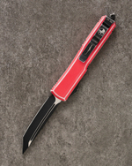 Автоматический складной нож SteelBro Microtech Ultratech T/E Distressed Red 123-1DRD (черный-красный)
