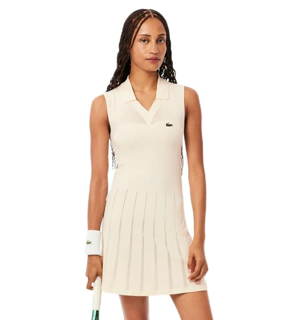 Теннисное платье Lacoste Ultra Dry Tennis - lapland/olive