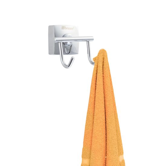 Крючок двойной Besser BS 8825 (6х6,5х6,5 см) из нержавеющей хромированной стали