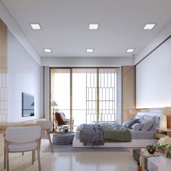 Светильник светодиодный встраиваемый Даунлайт ЭРА LED 2-12-6K Slim панель 12Вт 6500К квадрат