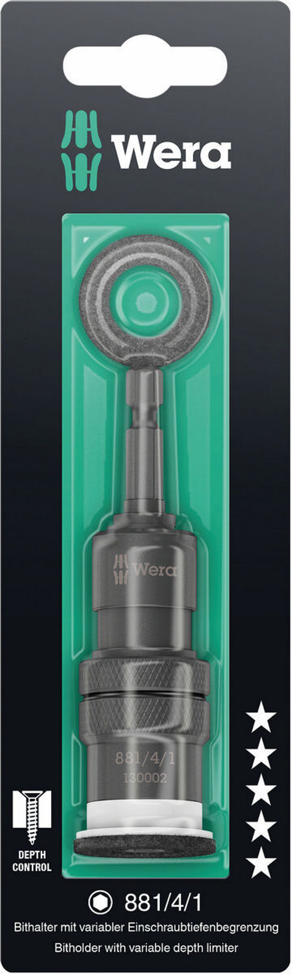 Битодержатель с изменяемой глубиной завинчивания Wera 881/4/1 SB 05130002001