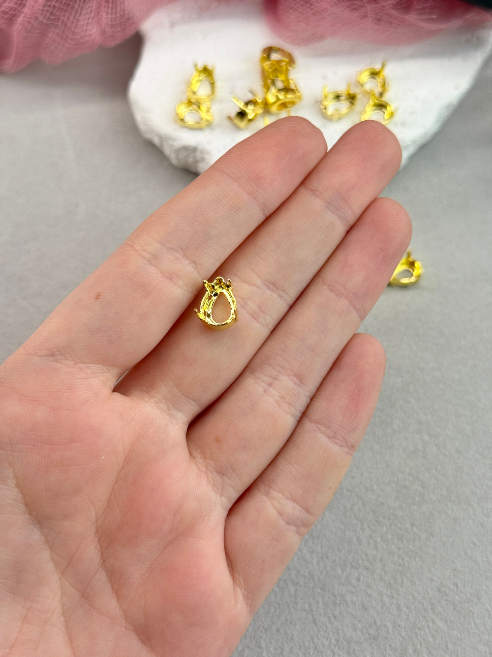 Оправа #4320 Drop 10*7 мм Золото