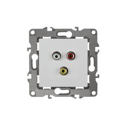 Розетка ЭРА Серия 12 12-3113-01 RCA IP20 белый