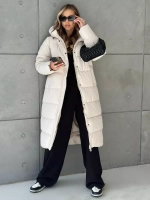 Куртка зимняя длинная с капюшоном