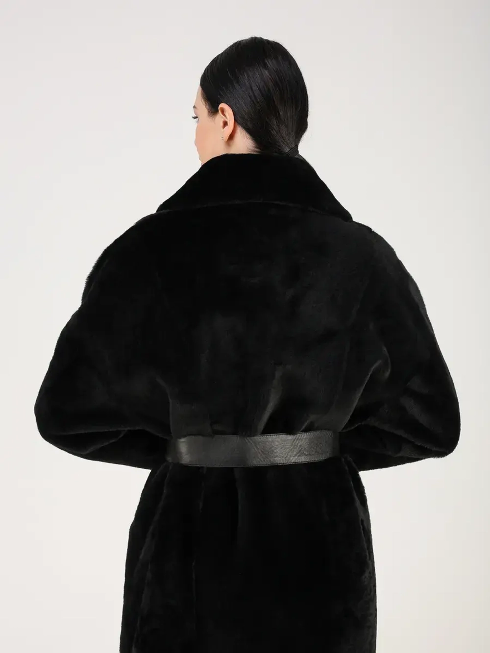 Дубленка зимняя шуба натуральная двухсторонняя оверсайз