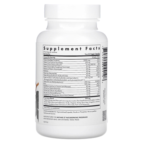Michael's Health, Мультивитамины для девочек-подростков, 60 вегетарианских капсул