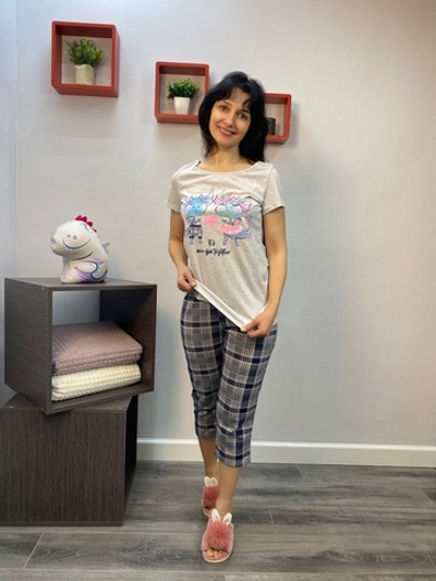 Пижама женская "618 К.П" бриджи (Дарья)